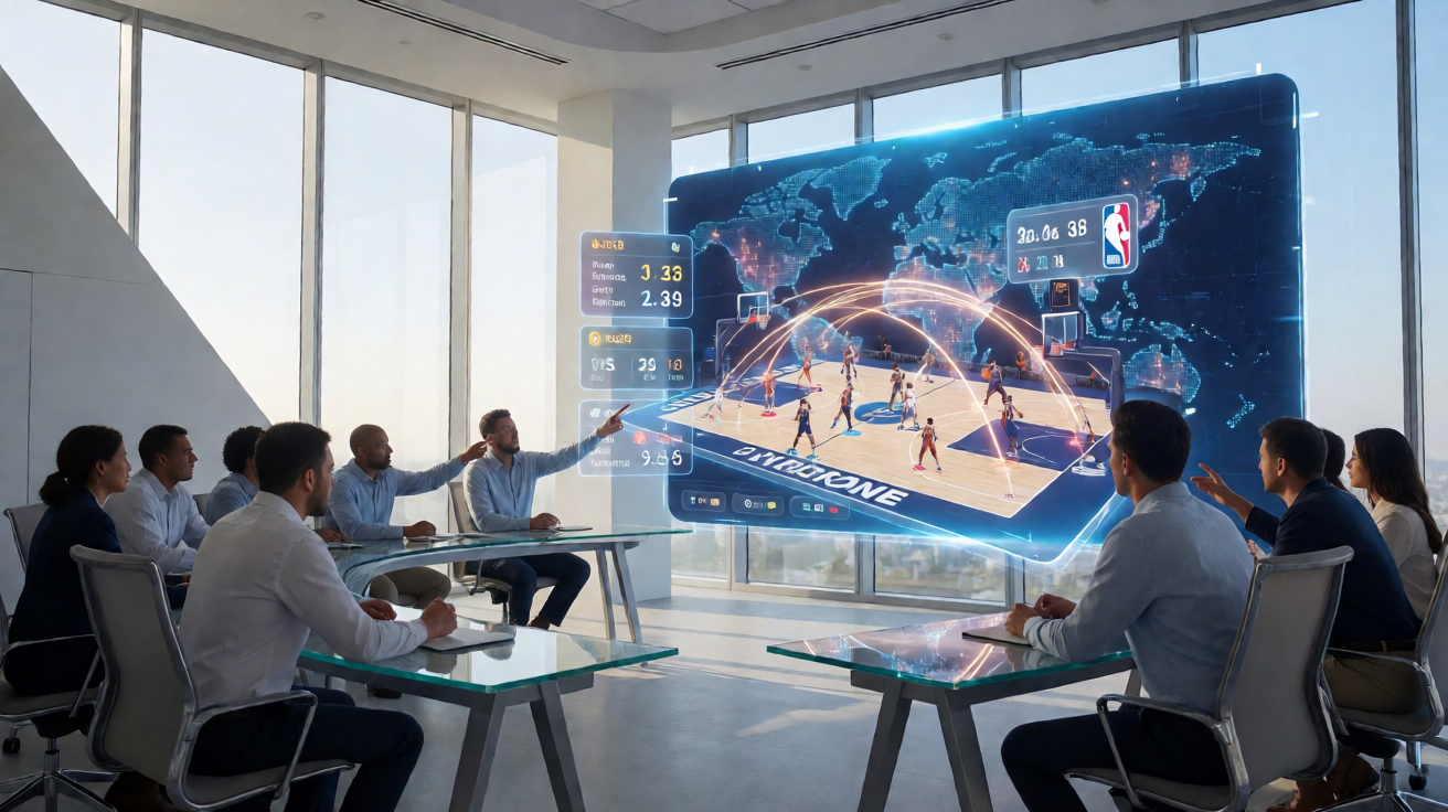 雷速比分NBA篮球比赛数据面板，展示球员得分篮板助攻统计